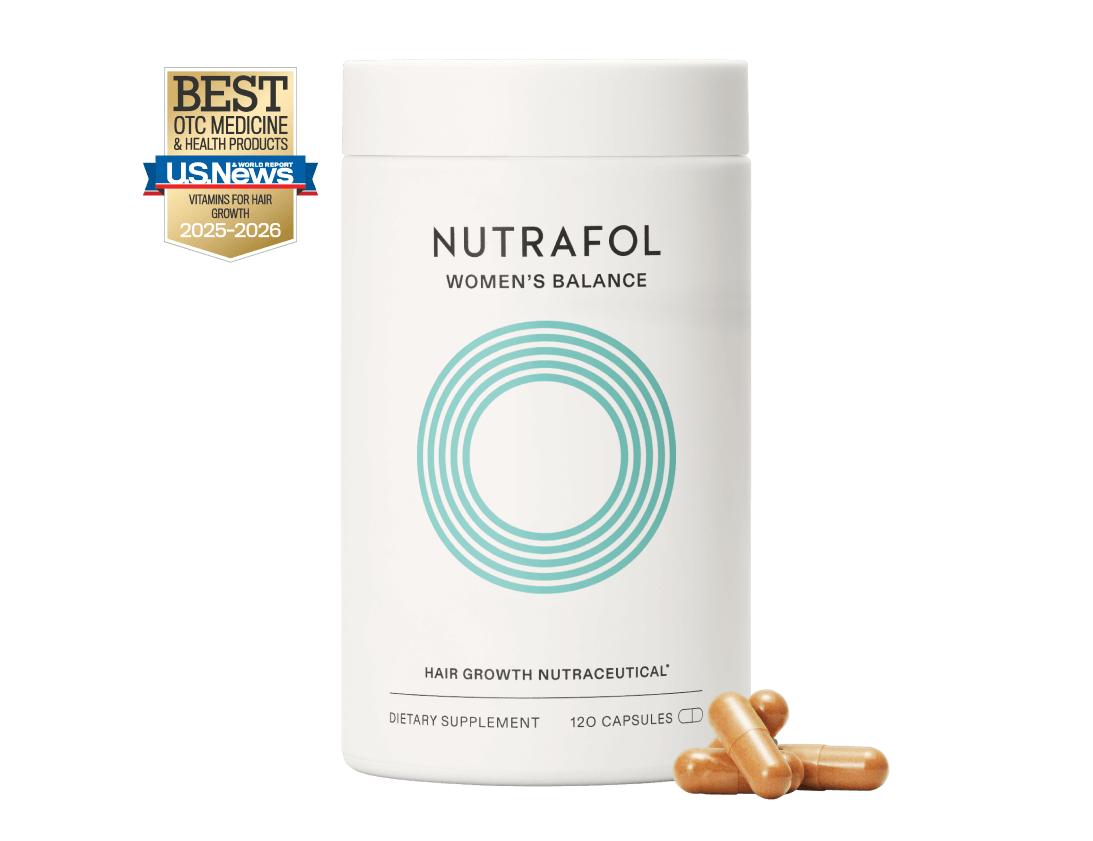 Nutrafol Women's Balance - Hair Growth Nutraceutical Supplement, 120 Capsules