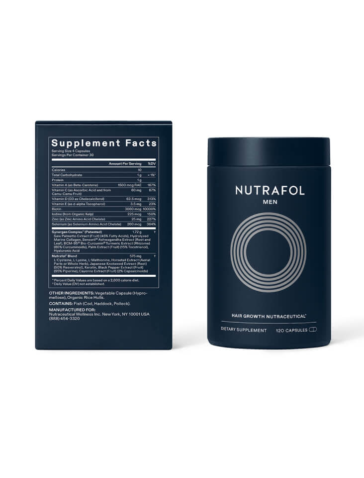 Nutrafol Glass Men's Hair Growth Supplement - 120 Capsules