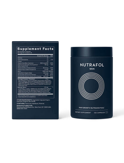 Nutrafol Glass  Men's Hair Growth Supplement - 120 Capsules