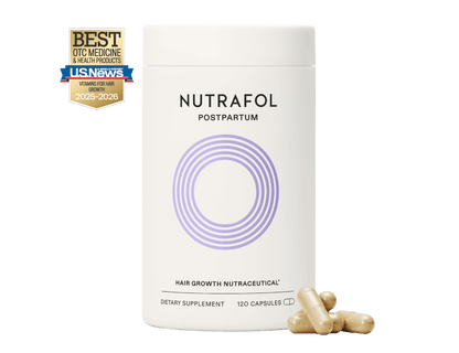 Nutrafol Postpartum – Hair Growth Nutraceutical Supplement, 120 Capsules